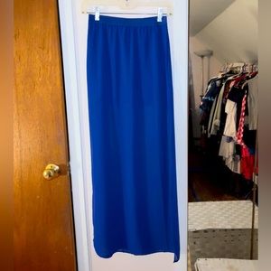 H&M sheer maxi shirt with slit